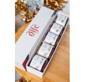 Caixa com 5 sanduiche de brownie